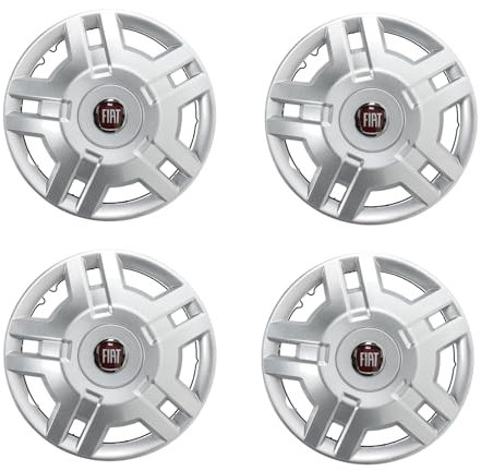 ORIGINALE FIAT Set di Copricerchi 15 pollici cerchio emblema Rosso Fiat Ducato 250 fino a 2014 OE 1358879080