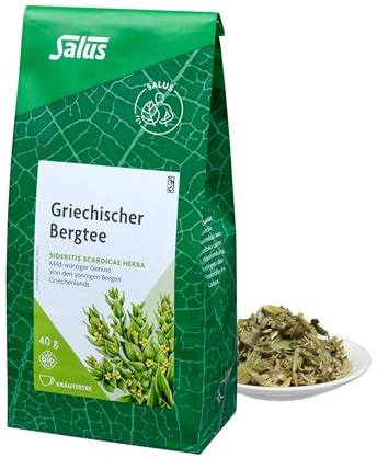Salus – Griechischer Bergtee 1x 40 gramm Beutel - lose – Kräutertee sideritis scardica – Mild-würziger Genuss – das Original von den sonnigen Bergen Griechenlands - bio