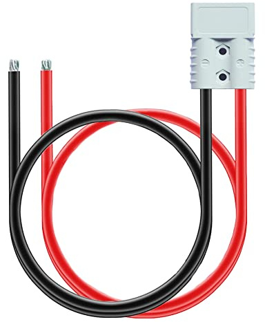 WOODGUILIN Gabelstapler Ladegerät 120A | Anderson Stecker 6AWG Kabel | Batterie-Schnelltrennstecker für Anhängerwinde