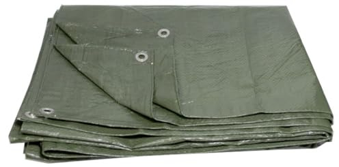 Lacers JaffaLine Gewebeplane | 3x4m | Robuste & wasserdichte Abdeckplane in verschiedenen Größen und Farben für optimalen Schutz im Outdoor-Bereich (Grün, 3x4m)