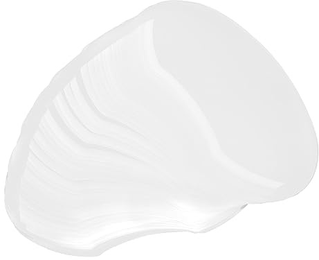 50 Stück Packung Transparenter Augenschutz für Friseure Beim Haareschneiden | Weiß, Kunststoff Ausführung, Verhindert Haarkontakt mit Augen, für Salon und Haarschnitt