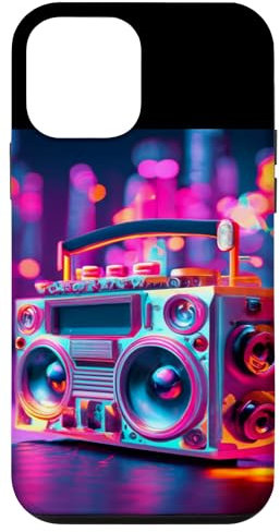 Hülle für iPhone 12 mini Old School Vintage Boombox 80er Rap 90er Jahre Radio Mixtape Musik
