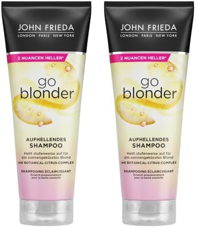 John Frieda Sheer Blonde Go Blonder Shampoo, 250 ml, 1 Stück (Packung mit 2)