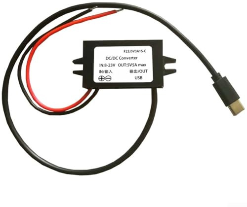 Eawfgtuw DC-DC Converter 12V/24V to 5V USB C 5A 25W Step-Down Module Power Adapter IP68 for Car Electronics Mobile Devices for DASH Cam for NAVIGATOR Tablet Laptop