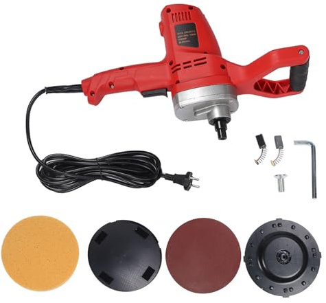 Plâtre de béton électrique, machine de polissage de mortier de ciment, truelle de ciment portative avec support adhésif 390 W pour le plâtrage de lissage des murs