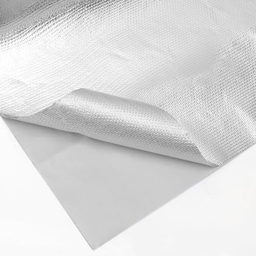 Aislante Termico Adhesivo Protector térmico aluminizado con barrera térmica con respaldo adhesivo de Calor Cocina adhesivo protección térmica anticalorica especial tubos escapes 60 x 280 cm