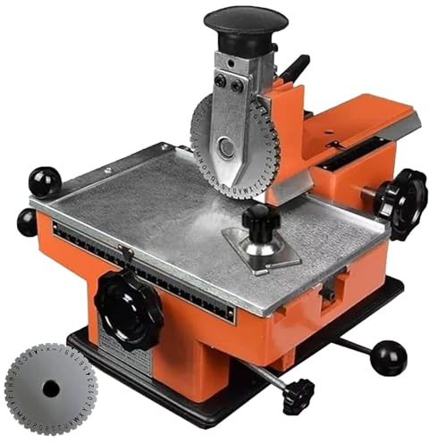 Semi-Automatic Metal Label Stamping Printer for Nameplates, Letters, Numbers, Symbols on Copper, Aluminum, Stainless Steel