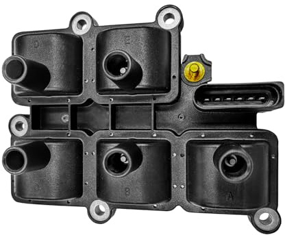 071905106 Zündspule Motorspule Zündspule 6-Polig Zündmodul Kompatibel mit VW Bora Golf 4 Passat 3B Seat Toledo II 2.3 V5 AGZ (1996-2000) 0986221017 0040100037