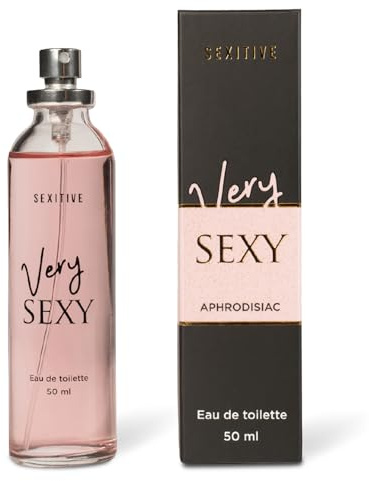 VERY SEXY Perfume de Mujer con Feromonas para Provocar Miradas - 50 ml | Aroma intenso, sensual y adictivo. Almendra, café, jazmín, vainilla y cacao. Fragancia femenina con estela envolvente.