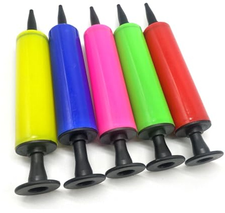 Handhållen ballongpump – kompakt dubbelverkande uppblåsare för fester och evenemang | 17 x 3 cm lätt PP-material, lätt att använda för ballonger, poolleksaker, heminredning, bröllop, resor