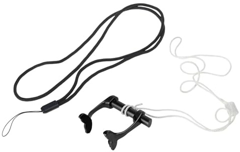 Hangsu Tappo per naso antiscivolo da nuoto Clip per immersioni con cordino anti-goccia Protezione per adulti Accessori per allenamento di nuoto Protezioni impermeabili riutilizzabili