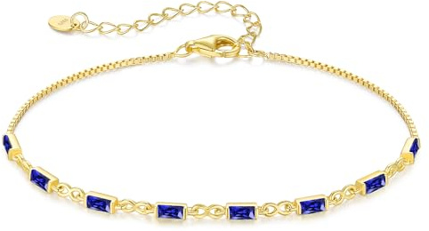 CDE Gold Armband Damen 925 Sterling Silber 14k Vergoldet Zirkonia Infinity Armbänder Damen Verstellbar Armkette Schmuck Muttertag Valentinstag Geburtstag Weihnachten Geschenke für Sie Frauen Mama