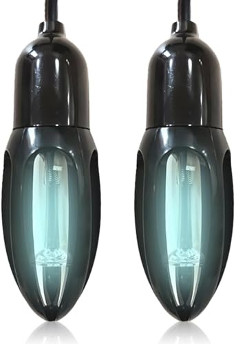 10W Black Ultraviolet Shoe Deodorizer, UV Foot Germicidal Electric Light,Shoe Sanitizer Boot, Glove Foldable Design for Hats Shoes
