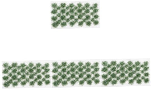 Vaguelly 4sets Micro Landscape Shrub Miniature Cluster Artificial Grass Cluster Ball Scenery Model Mini Garden Supplies