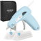 HANSILK Cordless Hot Glue Gun Mini Hot Glue Gun USB Rechargeable 2200mAh 90-Minute Working Time 20pcs Glue Sticks(7x100mm) for Handmade DIY/Crafting/Packaging/Repairs Blue