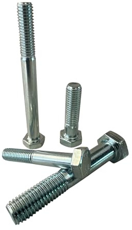 Sechskantschraube DIN 931 10.9, M16, galv. verzinkt, Länge 55-280 mm (Stückzahl wählbar) (5, M 16 x 65 mm)