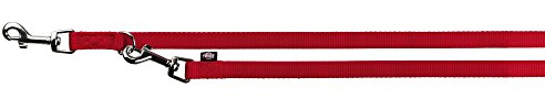 TRIXIE Premium einstellbare Hundeleine – Eltern, small/medium, rot