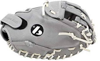 BARNETT FL-201 Guante de béisbol de piel , Infield/Outfield/Pitcher, color gris (Reg-Linklinks para diestros (Guante usado y mano izqui