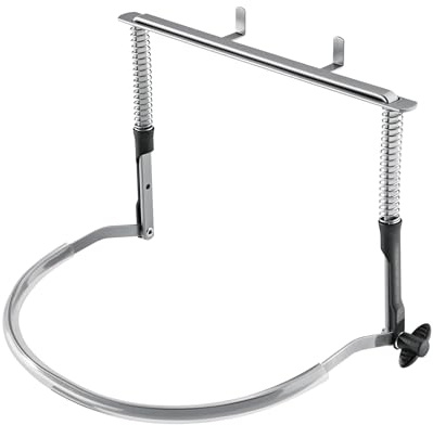K&M 164/1 Porta armonica, color nickel, in acciaio, color nickel, con molla di tensione - facile da appendere - estetica, pratica, stabile