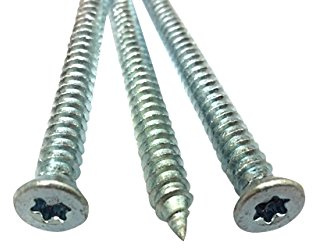 Fensterrahmenschrauben Fensterschrauben SENKKOPF 7,5 x Länge wählbar (72mm, 100 Stück)