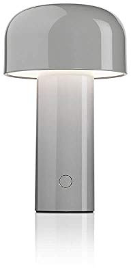 Flos Bellhop - Batteria in policarbonato, 12,5 x 21 cm, Colore: Grigio