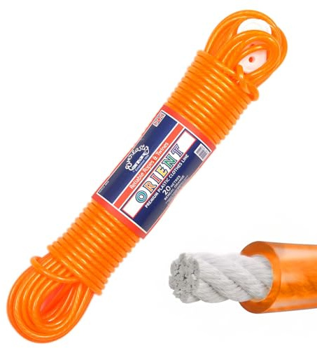 EVERLASTO LÍNEAS DE Ropa Orient, Polipropileno cloruro de polivinilo, Naranja, 20 m