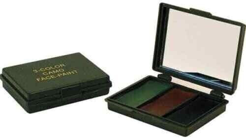 Garden Mile® Palette de peinture compacte pour visage de camouflage 5 couleurs avec miroir | Crème de champ de camouflage militaire de cadet militaire | Maquillage camouflage pour le visage, les bras