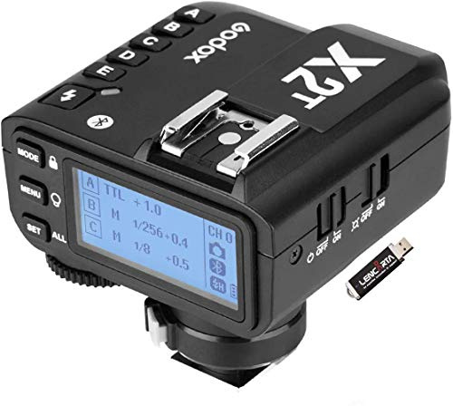 GODOX X2T-O Wireless Flash Trigger TTL 2.4G Compatible with Olympus/Panasonic Camera Bluetooth Connection APP Control 1/8000s HSS Transmitter for Godox X-Series Flashes, AD Series, V Series