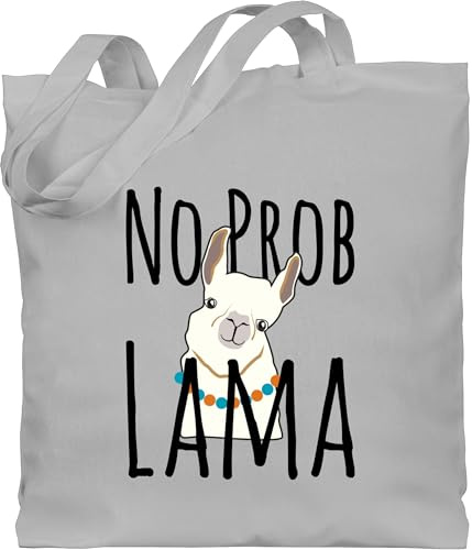 Shirtracer - Baumwolltasche - Sprüche Statement mit Spruch - No Problama - schwarz