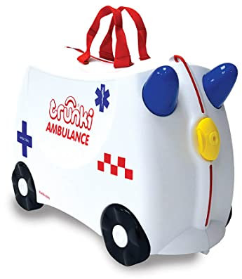 Trunki Kinder Reisekoffer & Kinderhandgepäck Abbie Ambulance (weiß)