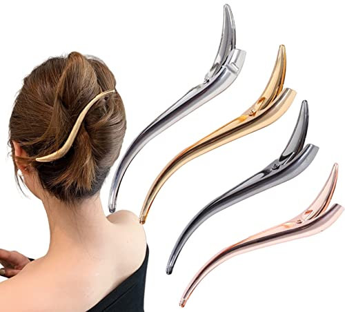 Abteilklammern Friseur Metall Haarklammern Friseurbedarf Haarspangen Damen Haarklammer Groß Combi-Clip Haarspange Gold Entenschnabel Hair Clip Krokodil Haarklammer Haar Zubehör