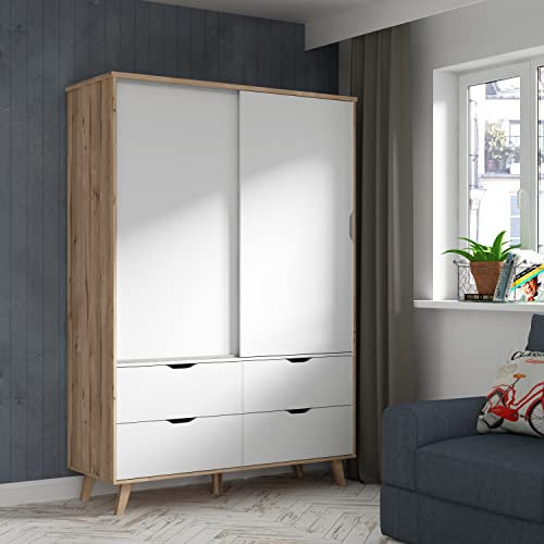 möbelando Kleiderschrank Schlafzimmerschrank Schiebetürenschrank Schrank Vancouver II