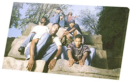 Jurassic 5 Hip Hop Rap 90's Los Angeles West Coast Wandbild Kunstdruck auf Leinwand (53 cm x 30 cm)