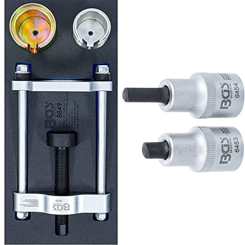 BGS 8849 | Hinterachs-Querlenkerbuchsen-Werkzeug-Satz | für Ford, Mazda, Volvo & 6455 | Spreiz-Einsatz-Satz für Federbeinklemmung | 2-tlg. | 12,5 mm (1/2) | 5 x 7 mm + 5,5 x 8,2 mm