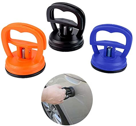 Auto Dent Saugnapf, Dent Abzieher, Saugheber Vakuumsauger, 3 Stück Schwerlast Dellenentfernung Vakuum Saugnapf Saug Heber für Auto Dellen, Handy, Glasscheiben, Laptop