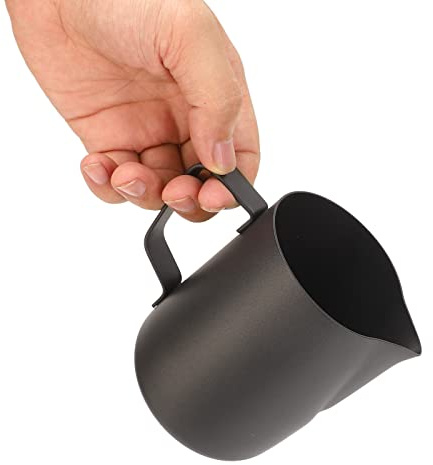 Jarra para Espumar Leche de Acero Inoxidable, Jarras para Espumar Leche, Accesorios para Máquinas de Espresso, Jarra de Vapor de Acero, Taza para Espumar Leche de café, Jarra para