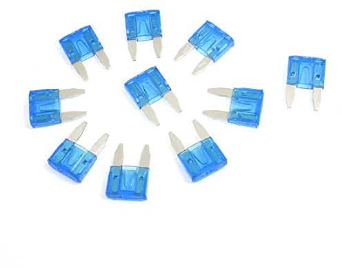 GRARRO 10 Stueck ATC Mini Blade Sicherungen KFZ Sicherung Flachsicherung 15A, Blau