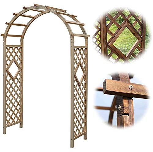 HYUFEIAO Arches de Jardin en Bois, Arche à rosiers en Bois, pergola en Treillis pour Plantes grimpantes, Arche d'escalade en Treillis résistant aux intempéries, tonnelle de Jardin, décorati