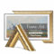 TV GUARD TV-Rahmen, TV-Rahmen kompatibel mit Samsung The Frame TV – Perfekte Passform, Keine Störungen, Art-Modus kompatibel (Rustikales Gold, 50 Zoll)