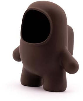 GRNLO Among Us Figur | Aquarium Deko Höhle aus Keramik im Spielcharakter-Design | Rückzugsort für Garnelen, Krebse & Welse | Ideal zum Bepflanzen | 10,3 x 6,5 x 10,6 cm