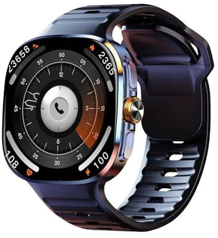 XINDADA Reloj inteligente M99 4G/5G de red completa, cámara de alta definición de 1200W, pantalla AMOLED de 2.4 pulgadas, GPS/WIFI/IA inteligente, descarga de aplicaciones (Negro, 8GB 128GB)