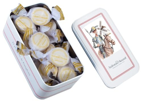 Antonio Anaut desde 1939 | Lata de metal 360 g con galletas de limón desmenuzables | Sin leche y frutos secos | Caja de regalo | Selección 18 Carati