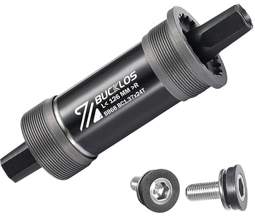 YATINGZHANG Movimento Centrale Perno Quadro Movimento Centrale MTB Conico Quadrato filettato for Bicicletta 110,5 113 116 118 120 122, 124, 126 mm(68x126mm)