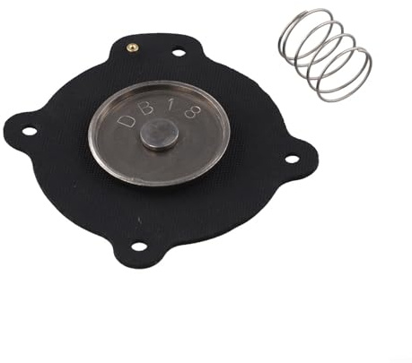 Gdfnmogo Kit de reparación de diafragma para válvulas turbo DM20, DM25, DP20, DP25, FM20, FM25, FP20, FP25, M25, kit de nitrilo, aplicaciones de temperatura estándar, metal, negro, 2 unidades