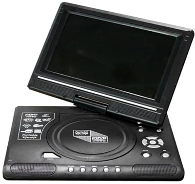Mini Lettore DVD CD EVD Portatile, TV Digitale Da Tavolo Smart Con Telecomando, Schermo Girevole A 270° For I Viaggi Compatto Piccolo(9.8inch)