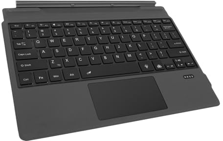 Yanmis Teclado con Panel Táctil de Reposamanos de Repuesto OEM, Diseño Resistente a Derrames, Teclas Retroiluminadas, Panel Táctil Sensible con Bisagra Magnética, con Conexión