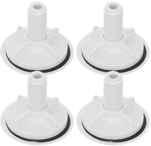 Tappi Copriforo per Lavello da Cucina in Plastica Bianca, 4 Pezzi | Copertura Semplice per Fori Inutilizzati, Aiuta Contro le Perdite, Dettagli Curati, Adatta a Granito e Lavabi
