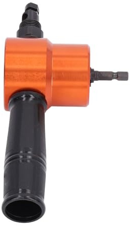 BAFOVY 360 Degree Double Headed Cutter Alloy Electric Nibbler Attachment 1500 to 3000 RPM 1 4in Shank 360 Adjustable for Sheet Metal Roof HVAC Auto Repair