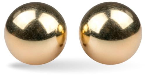 Liebeskugeln aus Metall in Gold - 130g - Beckenbodentraining für Frauen - Vagina Straffung - Lovelyness