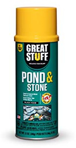 GREAT STUFF Pond & Stone Gap Filler | Insulating Foam Sealant, 12 oz. Can – Black